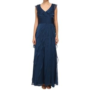Adrianna Papell Tiered Chiffon Gown
